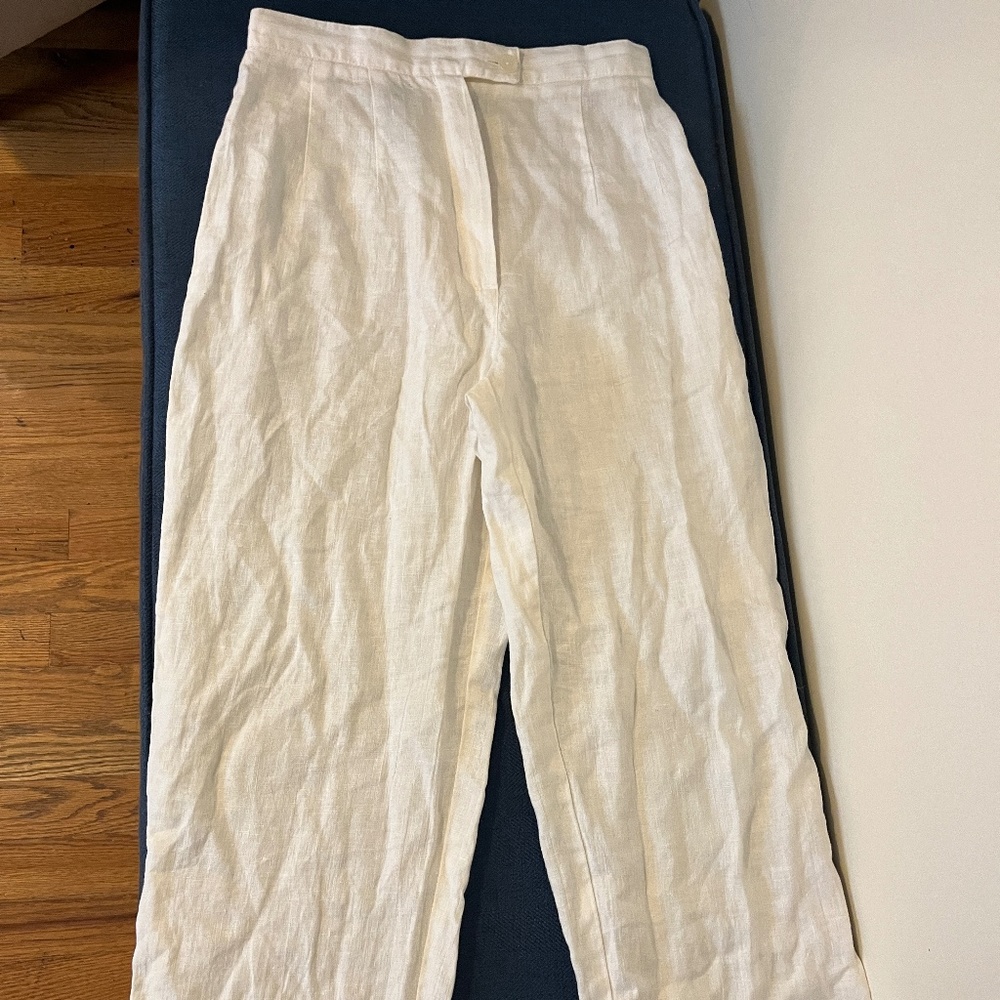 Harve Benard linen crop pants XS Petite